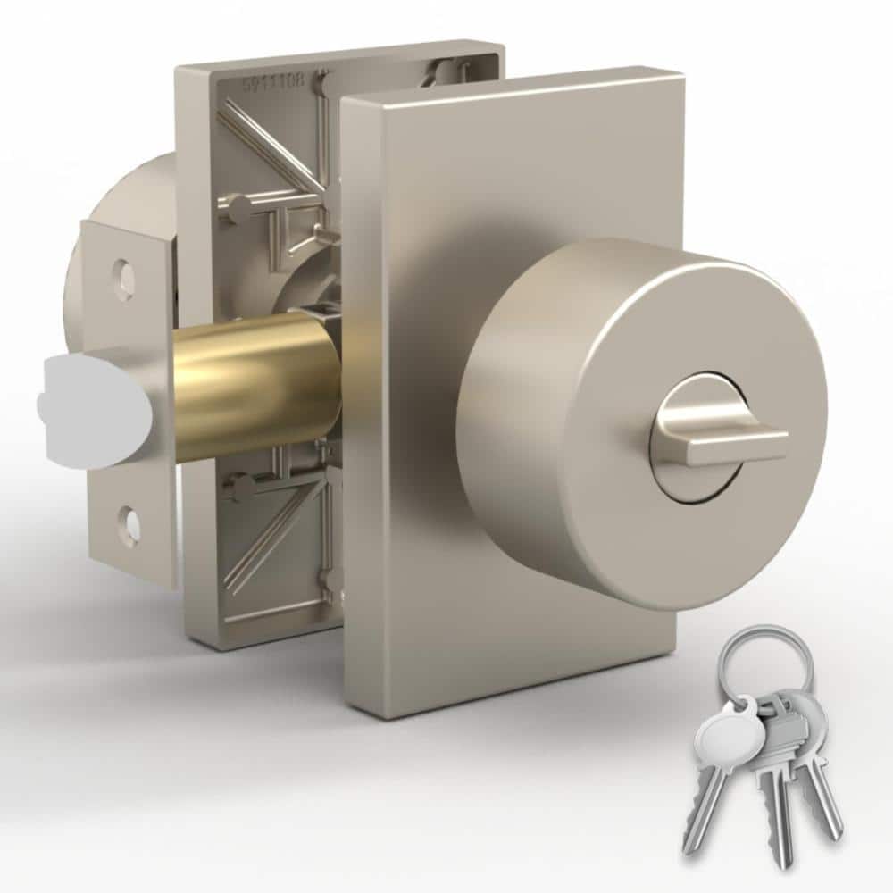 Laura Entry Door Handles - 1 Pack Reversible Satin Nickel Door Handle - Satin Nickel price history on PriceWatchPro