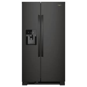 21 cu. ft. Side by Side Refrigerator in Black