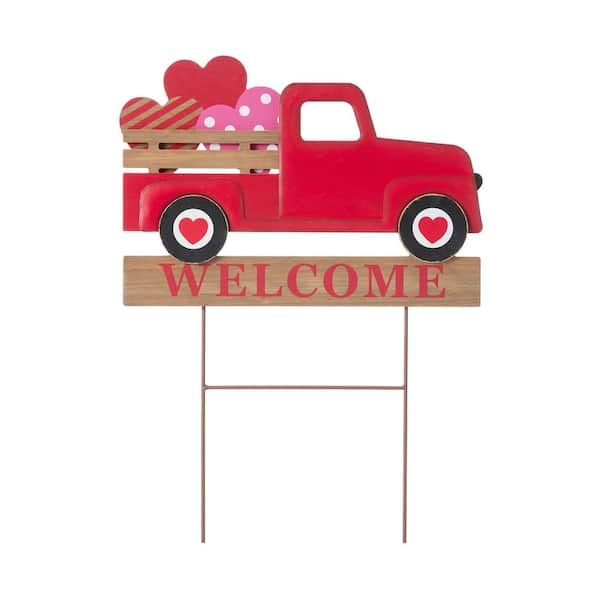 Be My Valentine Truck Fabric Panel 