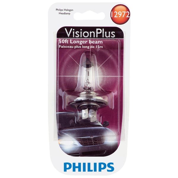 Philips VisionPlus 12972/H7 Headlight Bulb (1-Pack)