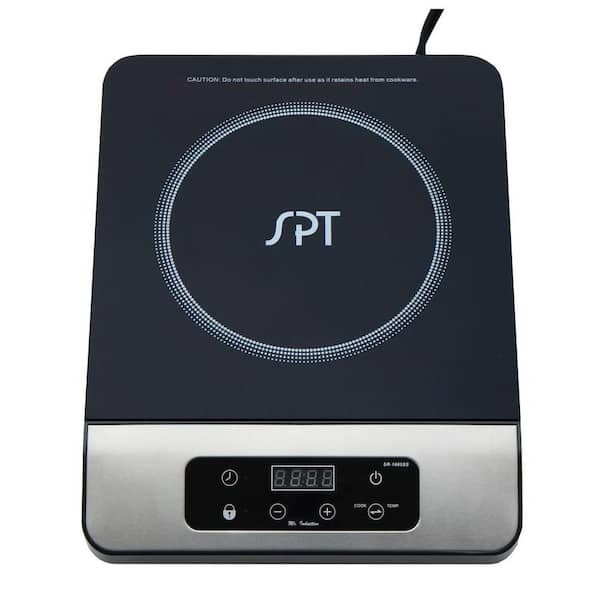 SPT 11 in. 1650 Watt Induction Cooktop in Stainless Steel with 13 Power Settings and 1 Element
