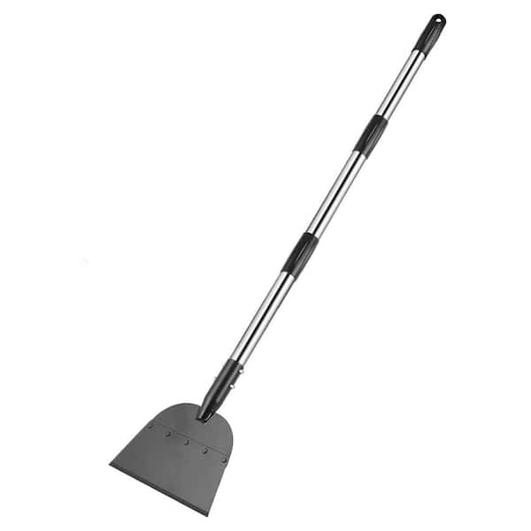 53 in. Metal Handle Bi-Metal Snow Shovel for Walkway Pathway Driveway