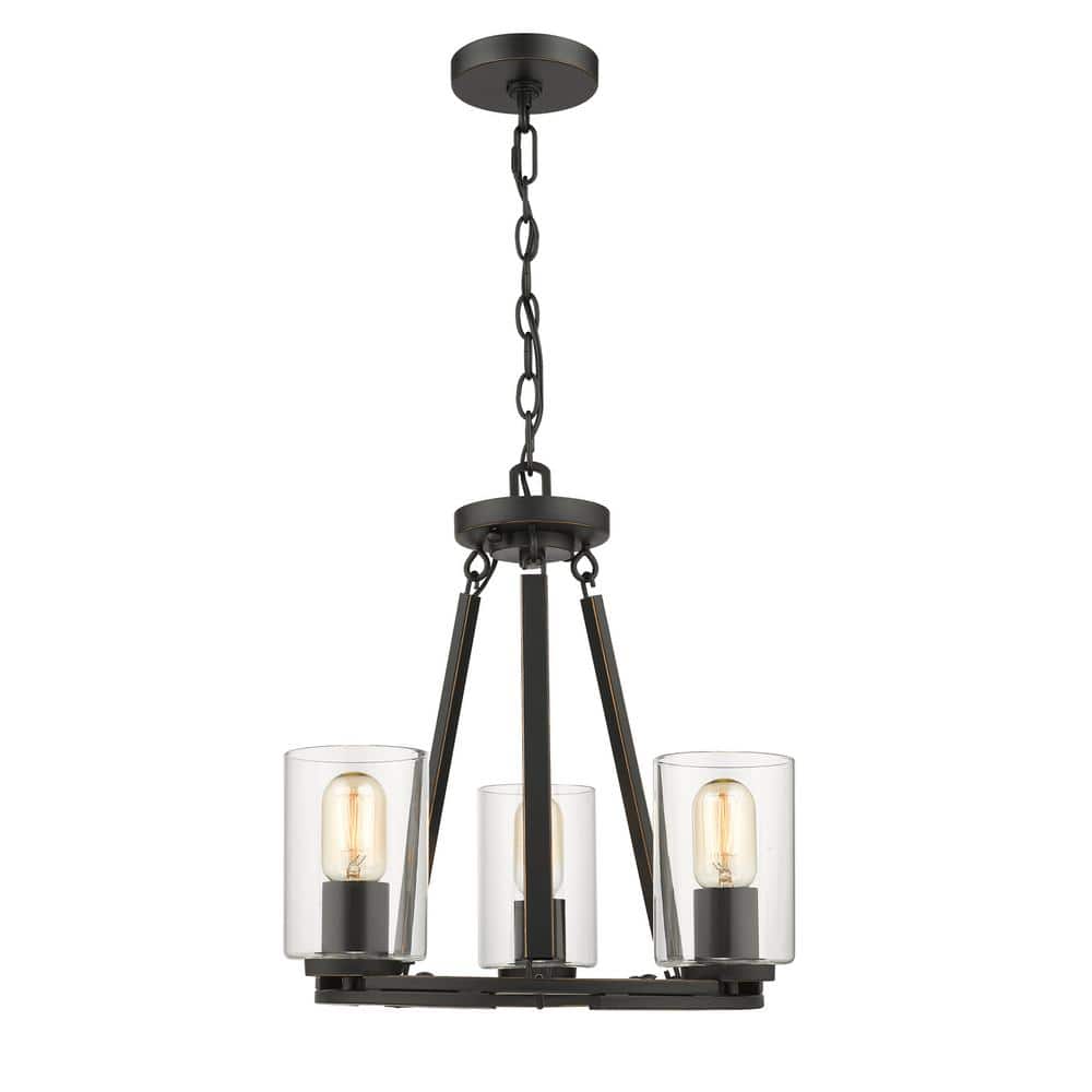 Monroe Convertible 3 Light Black with Clear Glass Chandelier price history on PriceWatchPro