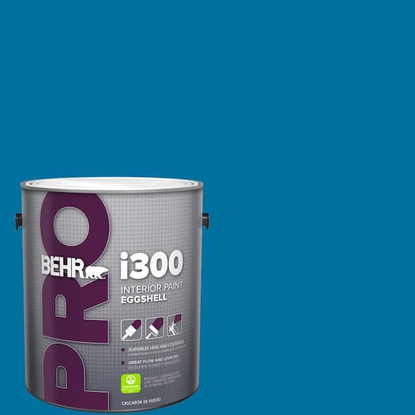 BEHR PRO 1 gal. #550B-7 Blue Ocean Eggshell Interior Paint
