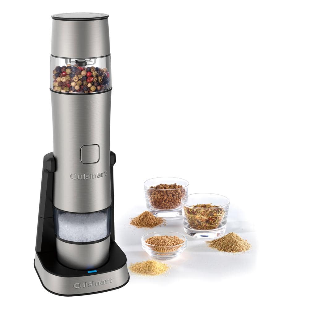 Stainless Steel Rechargeable Salt, Pepper, and Spice Mill