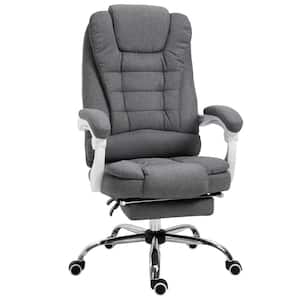 26" x 61" x 36" Black Polyester Swivel Rolling Heigh Adjustable Executive Chair with Arms