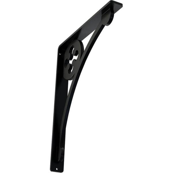 Ekena Millwork 1-1/2 in. x 12 in. x 10 in. Wrought Iron Single Center Brace Crawley Bracket