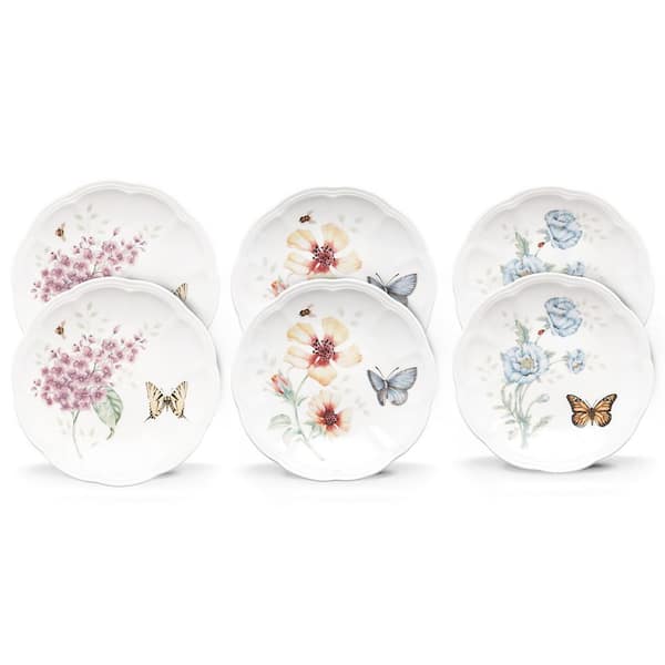 Lenox Butterfly Meadow Multi Color Party Plates (Set 6)