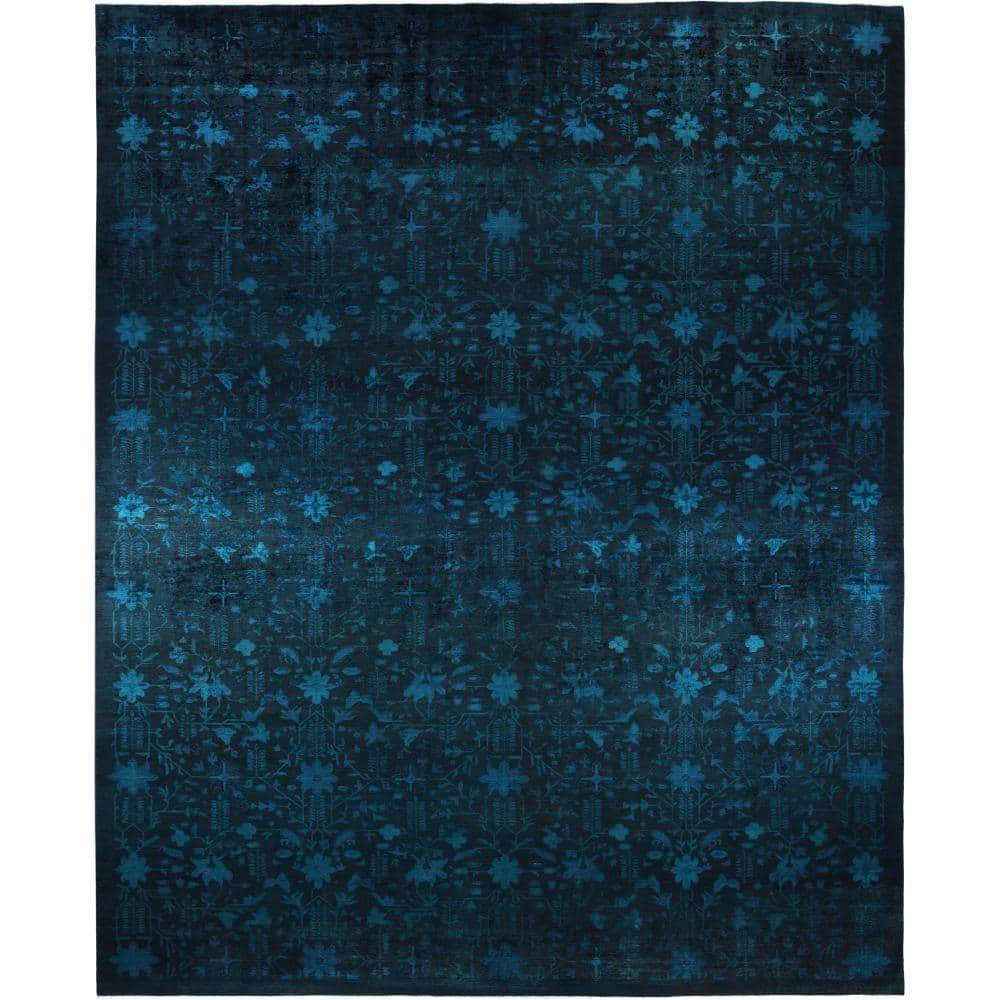 Fine Vibrance Black 12 X 18 Hand-Knotted Wool Indoor Area Rug price history on PriceWatchPro