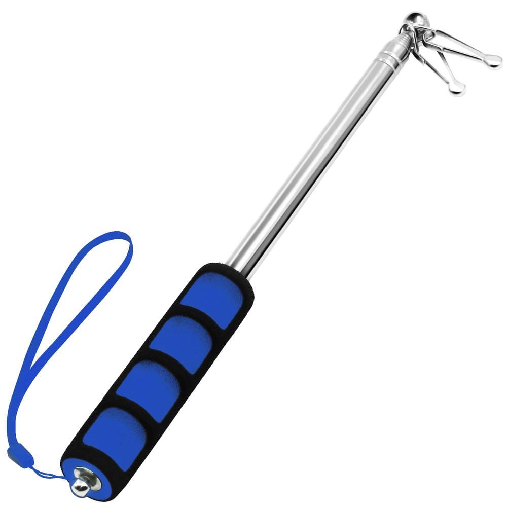 Royal Blue Stainless Steel Telescopic Garden Flagpole