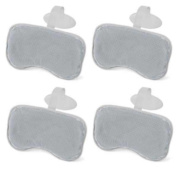 SaluSpa Padded Spa Pillow with Adjustable Strap in Gray (4-Pack)