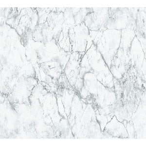 Strippable Makrana Grey Marble Wallpaper