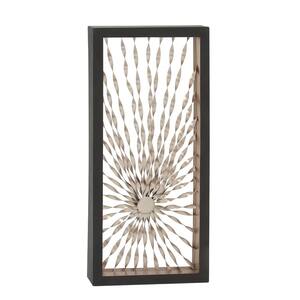 52 in. x 24 in. Silver Metal Contemporary Abstract Wall Decor