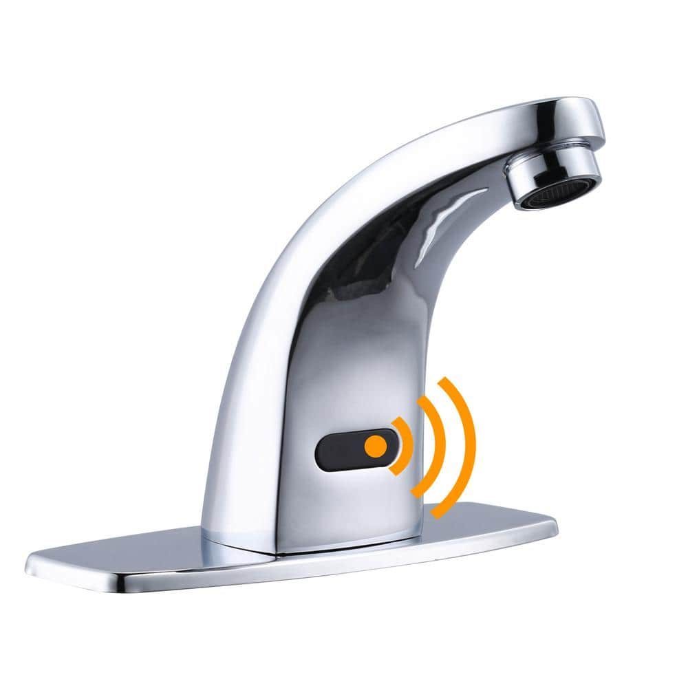 ARCORA DC Powered 4 Centerset Touchless Single Hole Bathroom Faucet in ...