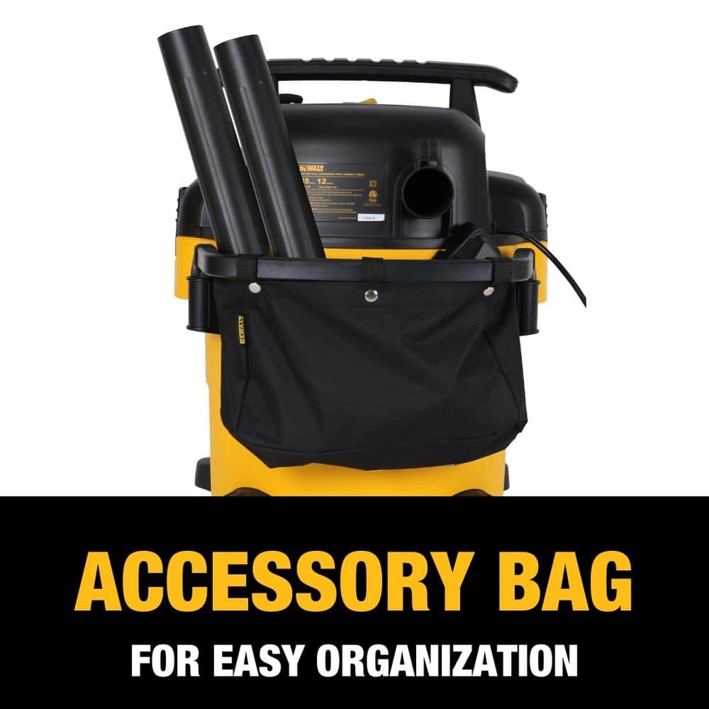 DeWalt 12 Gallon Yellow Poly Wet/Dry Shop Vacuum