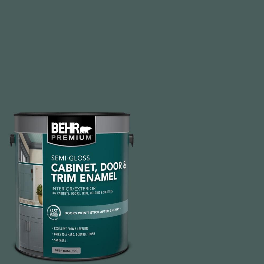 1 gal. #N430-7 Silken Pine Semi-Gloss Enamel Interior/Exterior Cabinet, Door & Trim Paint price history on PriceWatchPro