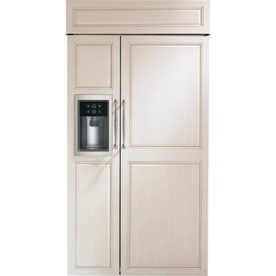42 in. 24.6 cu. ft. Smart Built-in Side-by-Side Refrigerator with Dispenser in Panel Ready