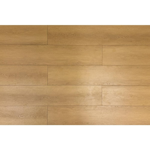 Montserrat Hillcrest Tan 14 mm T x 9.33 in. W HDF Waterproof AC5 Click Lock Laminate Wood Flooring (23.19 sq. ft./case)