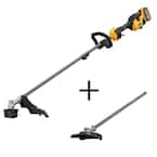 FLEXV 60V MAX Li-Ion Electric Cordless Attachment Capable String Trimmer with Brush Cutter Attachment for Trimmer