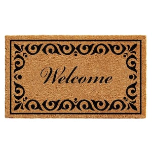 Rugsmith Natural Machine Tufted Plain Doormat - 36 x 60