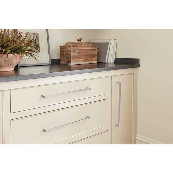 Monument 12-5/8 in. (320mm) Modern Satin Nickel Bar Cabinet Pull