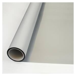 36 in. x 100 ft. MTSIL Silver Matte Frosted Privacy Window Film