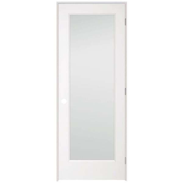 Veranda 36 in. x 80 in. 1 Lite Clear Glass Pine Primed White Single Prehung Interior Door