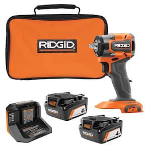 18V SubCompact Brushless Cordless 3/8 in. Impact Wrench with (2) 4.0 Ah Batteries, Charger, and Bag