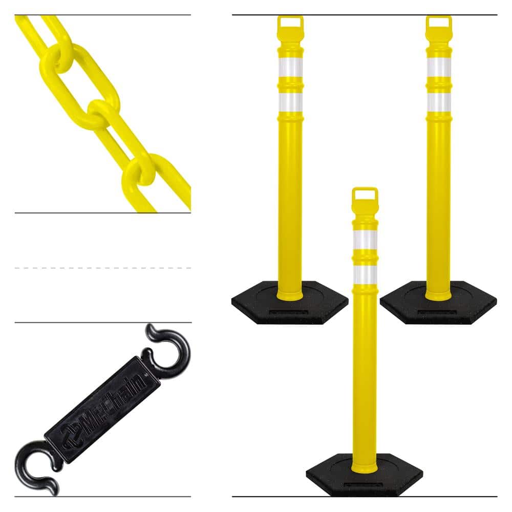 Yellow Delineator and Chain Kit (3PK) price history on PriceWatchPro