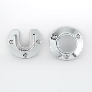 1-5/16 in. Heavy-Duty Chrome Closet Pole Sockets (2-Pack)