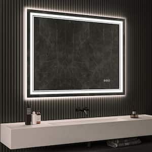 48 in. W x 36 in. H Large Rectangular Frameless Anti-Fog Wall-Mounted LED Bathroom Vanity Mirror