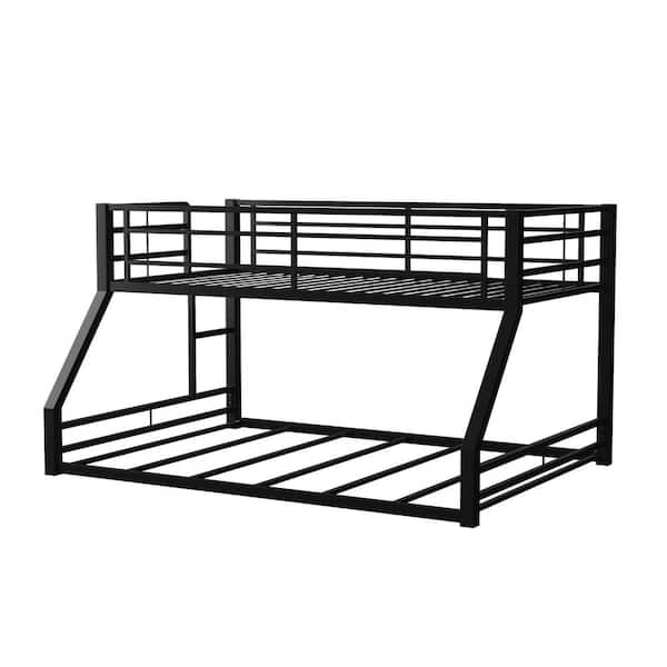 Furniture of America Bowry Sand Black Twin Over Full Bunk Bed