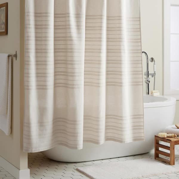 Natural Linen & Cotton Shower Curtain - 72