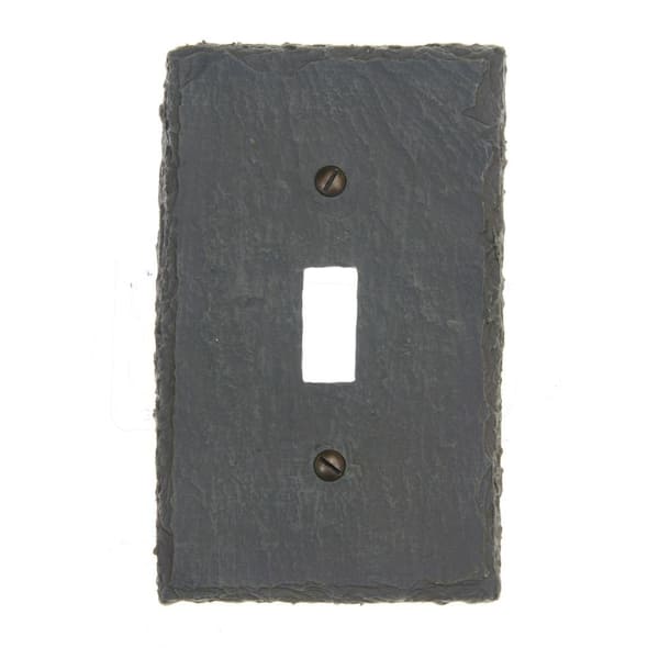 AMERELLE Gray 1-Gang Toggle Wall Plate (1-Pack)
