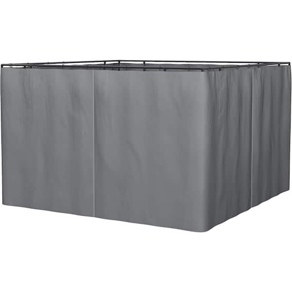 Zeus & Ruta 10 ft. x 12 ft. Gazebo Replacement Gazebo Sidewall with Zippers, 4-Side Sidewall for Patio Gazebos