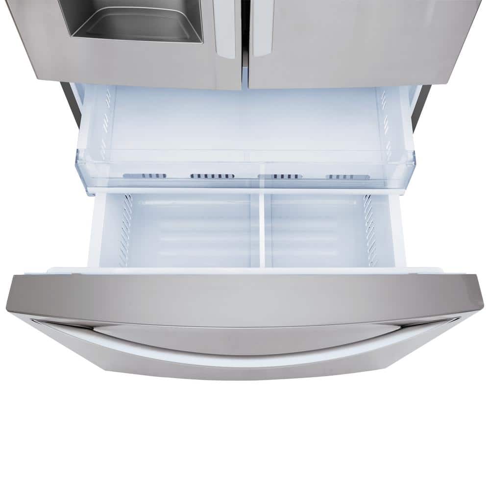 LG 28 Cu Ft Stainless Steel French Door Refrigerator with Ice Maker