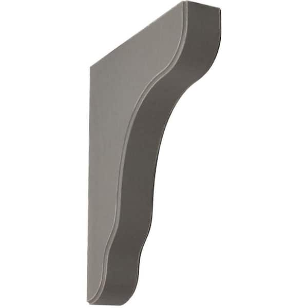 Ekena Millwork 1-3/4 in. x 11 in. x 8-1/2 in. Reclaimed Grey Plymouth Wood Vintage Decor Bracket