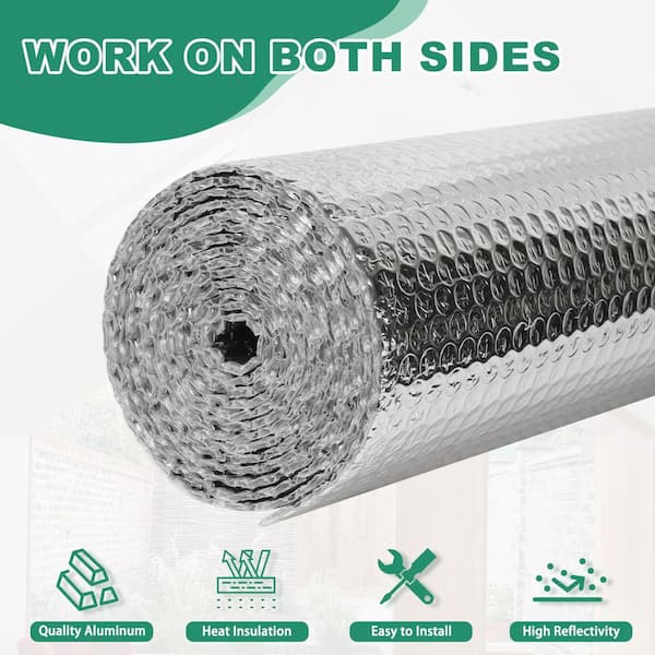 Laybus 47 in. x 10 ft. Reflective Bubble Insulation Sheet, Thermal