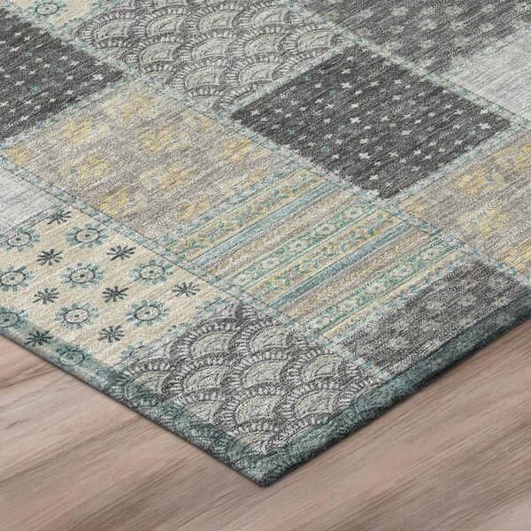 Chantille Machine Washable Indoor/Outdoor Abstract ACN2923 Gray 10 ft. x 14 ft. Area Rug