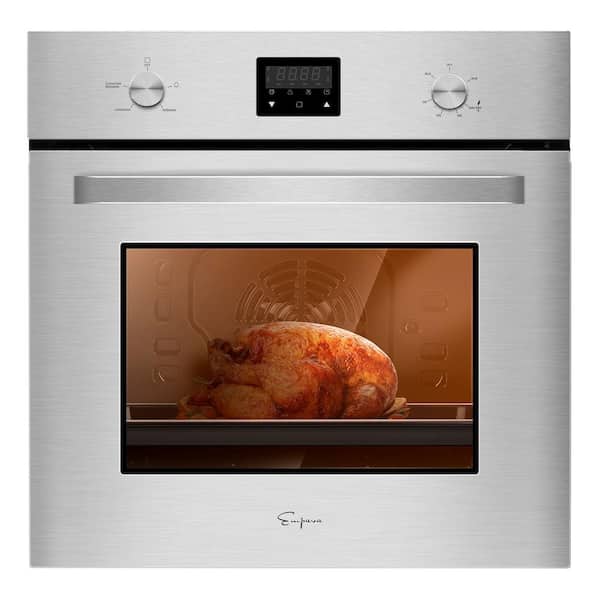 Empava 24 in. Single Gas Wall Oven with Convection in Stainless Steel