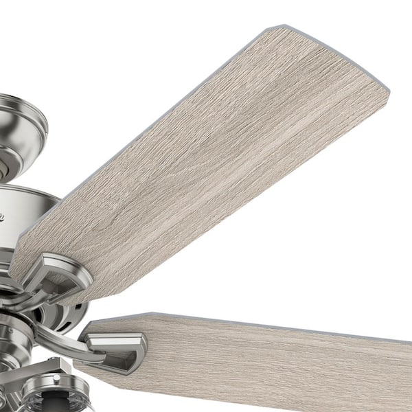 Hunter Fairhaven 52 In Brushed Nickel Ceiling Fan With Remote Control