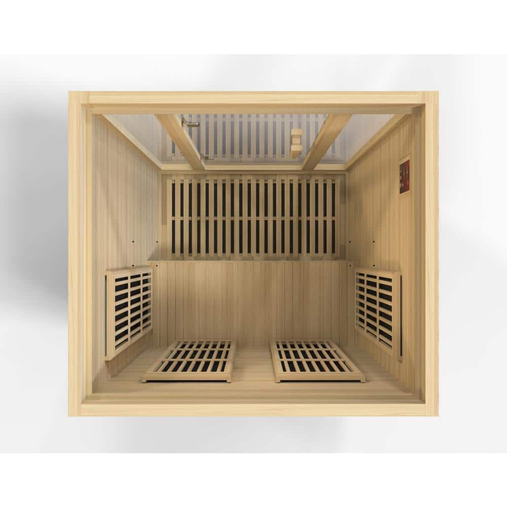 Seattle 2-Person Brown Hemlock FAR Infrared Sauna