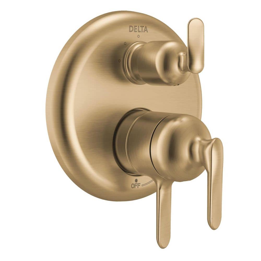 Bonacci 3-Setting Integrated Diverter 3-Handle Valve Trim Kit in Lumicoat Champagne Bronze (Valve Not Included) price history on PriceWatchPro