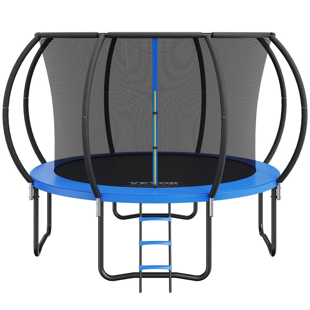 VEVOR 10 ft. Trampoline 330 lbs. Trampoline Heavy-Duty Trampoline Outdoor Recreational Trampolines for Kids Adults