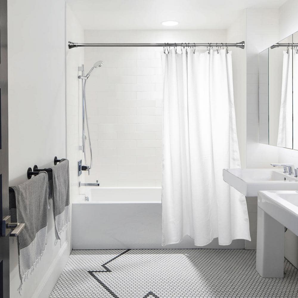 Chrome Rustproof Zinc Shower Curtain Rings Set of 12
