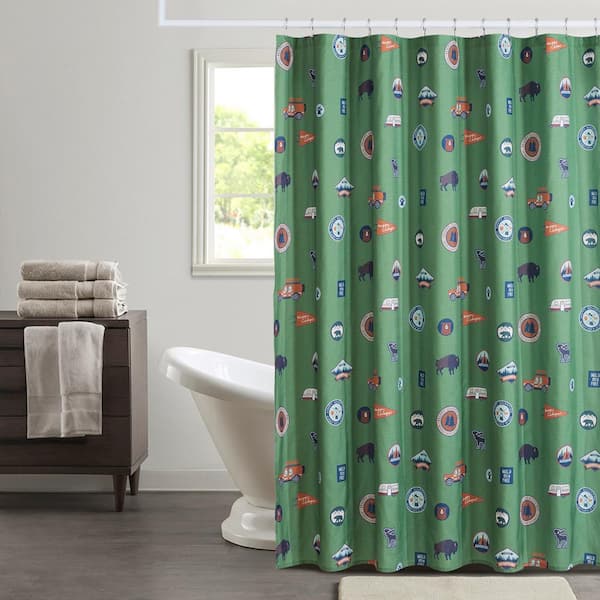 Field Adventure Shower Curtain Cl636gr72, Country Bathroom Curtains And Showers