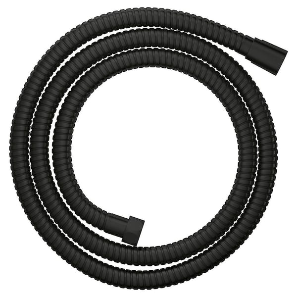 Rotaflex 59 in. Twist-Free Metal Shower Hose in Matte Black