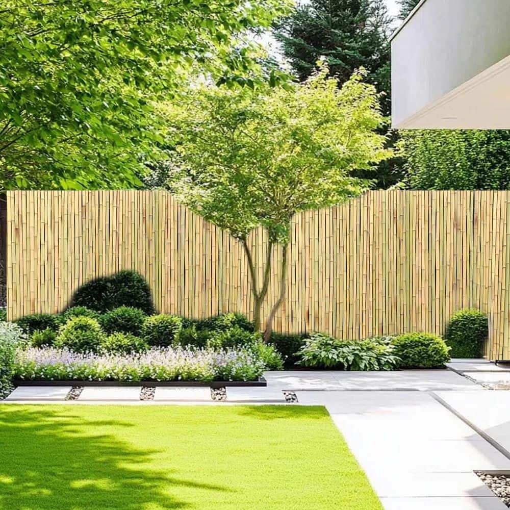 【bamboooooページ】 natural-bamboo-garden-fencing-