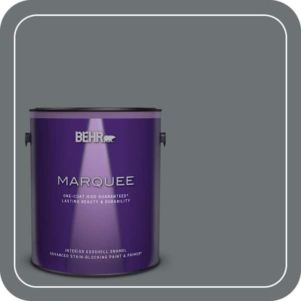 BEHR MARQUEE 1 gal. #MQ5-28 Dawn Gray One-Coat Hide Eggshell Enamel Interior Paint & Primer