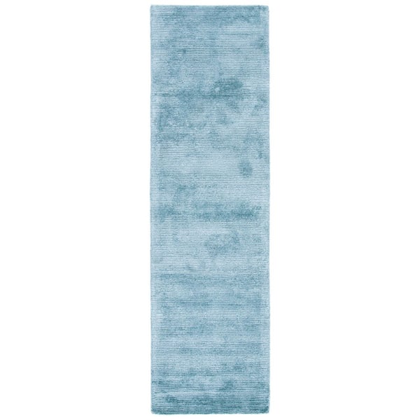 Himalaya 2 ft. x 10 ft. Blue Horizontal Gradient Runner Rug